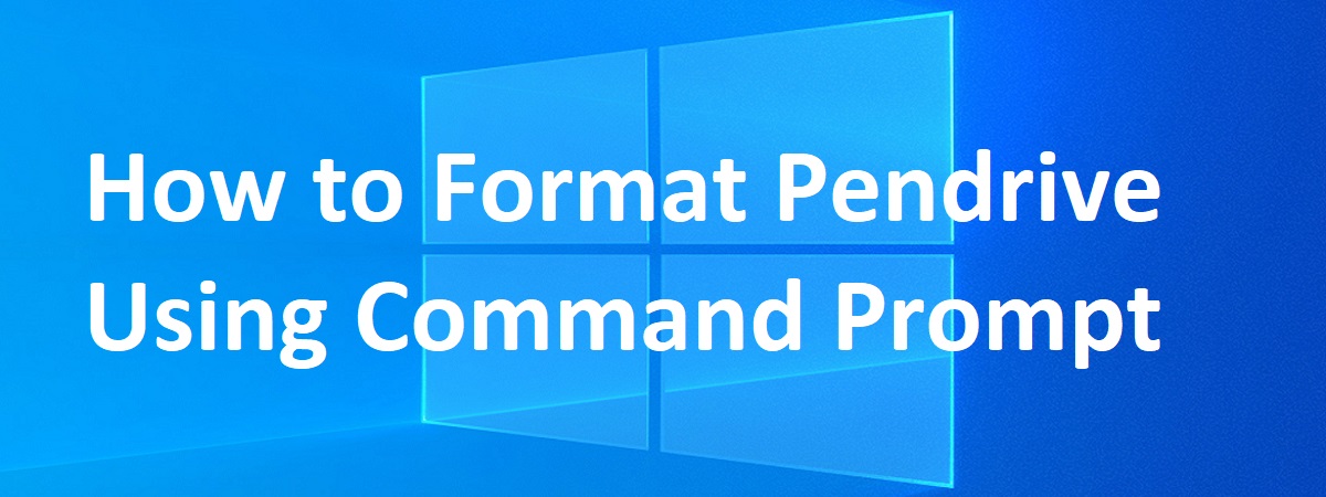 format pendrive using cmd
